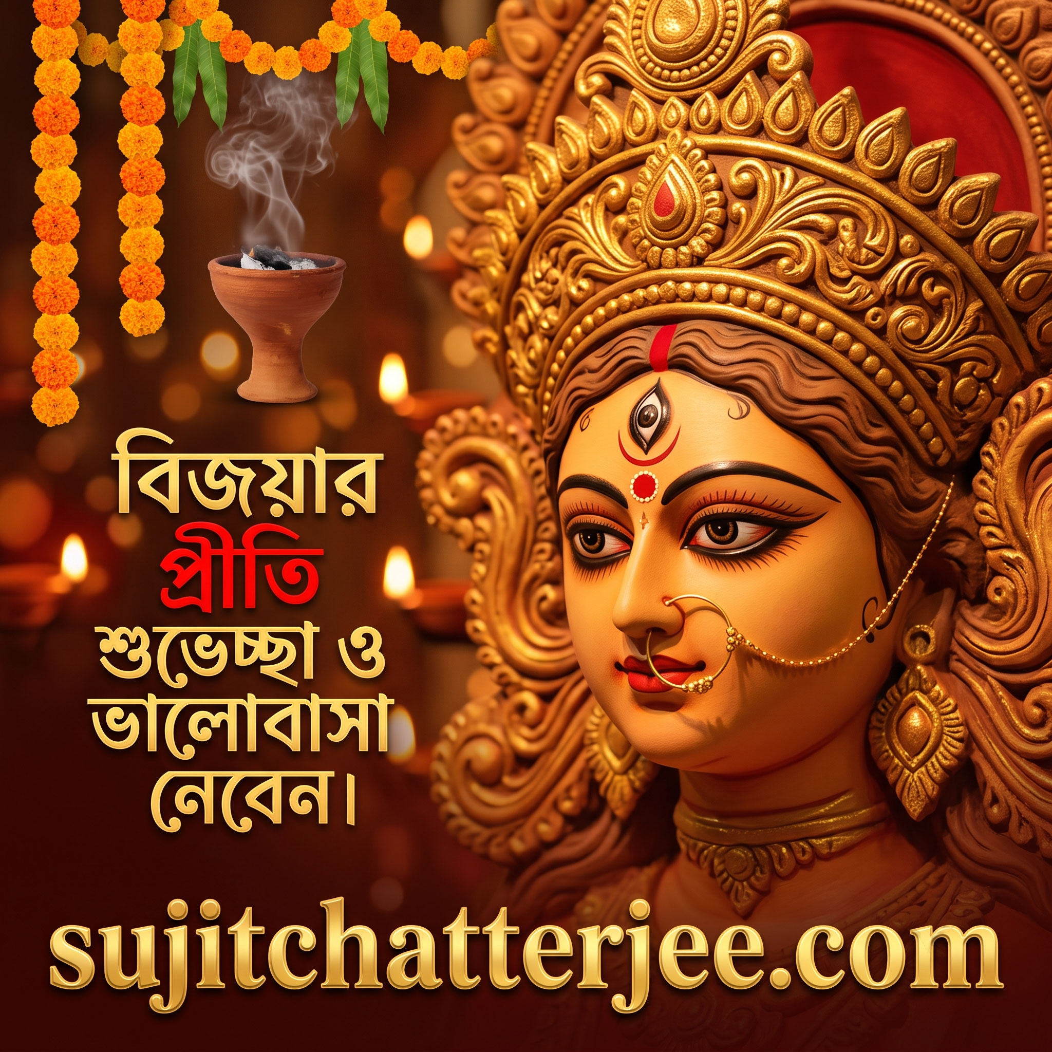 Bijoya greetings - Maa Durga