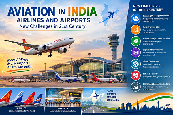 AVIATION IN INDIA : AIRLINES & AIRPORTS - NEW CHALLENGES OF 21ST CENTURY ECONOMIC IMPERATIVES